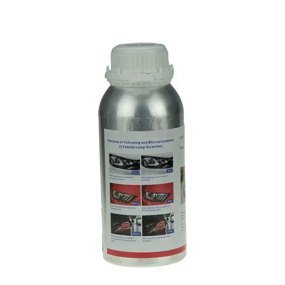Headlights Liquid Polymer Headlight Chemical Polish Repair Fluid Refurbishment Scratch Repair Polishing Headlights Motorcycle Peaceful Pleasures Health and Wellness 800ml