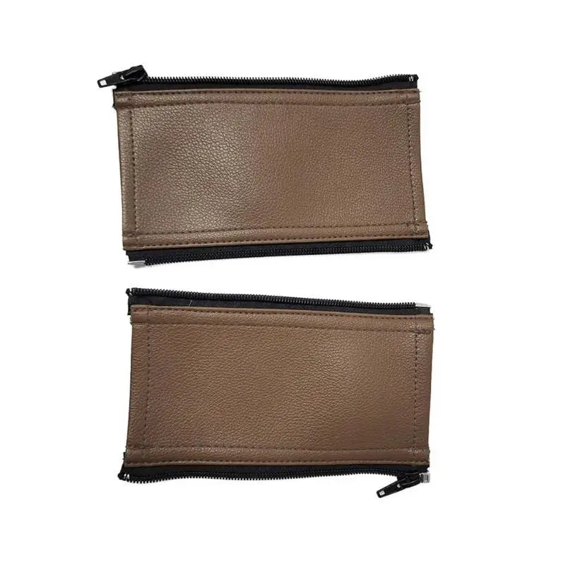Stroller Handle Protector Covers – Zippered PU Leather 2pcs