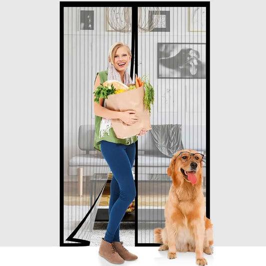 1/3/5pcs Magnetic Screen Door Self Sealing Hands Free Mesh Partition Keeps Bugs Out Pets and Kids Friendly Pending Keep Close Peaceful Pleasures Health and Wellness