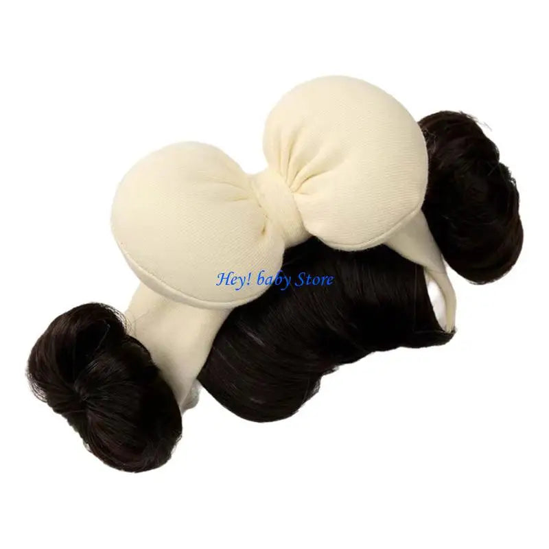 Baby Girl Bowknot Fringe Headband | Soft & Stretchy, Ages 3–12M