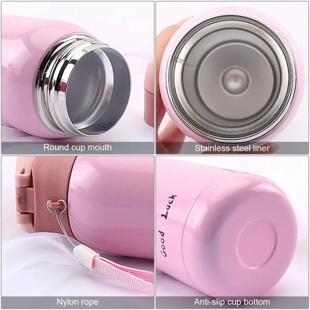 200ml Kids Flip-Top Vacuum Thermos | Stainless Steel Flask