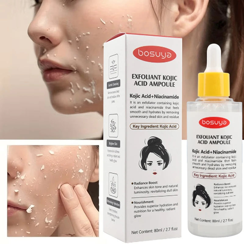 Kojic Acid Exfoliating Serum With Niacinamide Deep Cleansing Hydrating Face Essence Even Skin Tone Non-greasy For Daily Skincare Peaceful Pleasures Health and Wellness