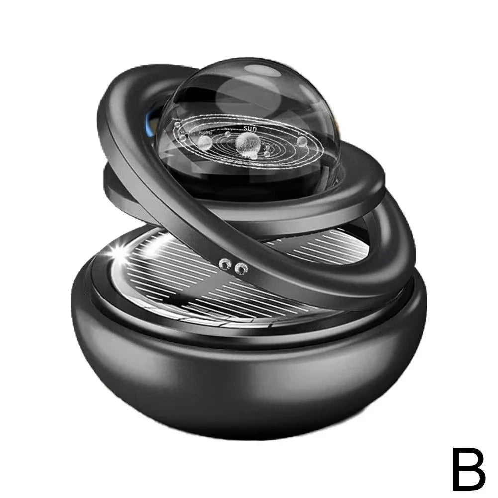 Solar Crystal Ball Car Air Freshener & Rotating Ornament