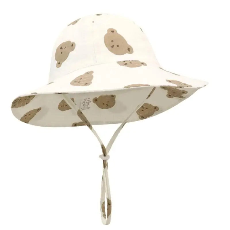 Baby Cotton Bucket Sun Hat UPF50+ | Infant Boys & Girls 6-12M