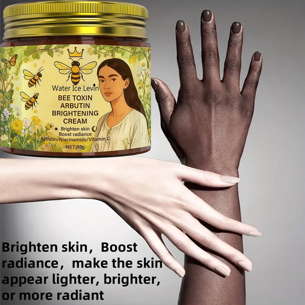 Bee Toxin & Arbutin Brightening Cream | Retinol + Hyaluronic Acid