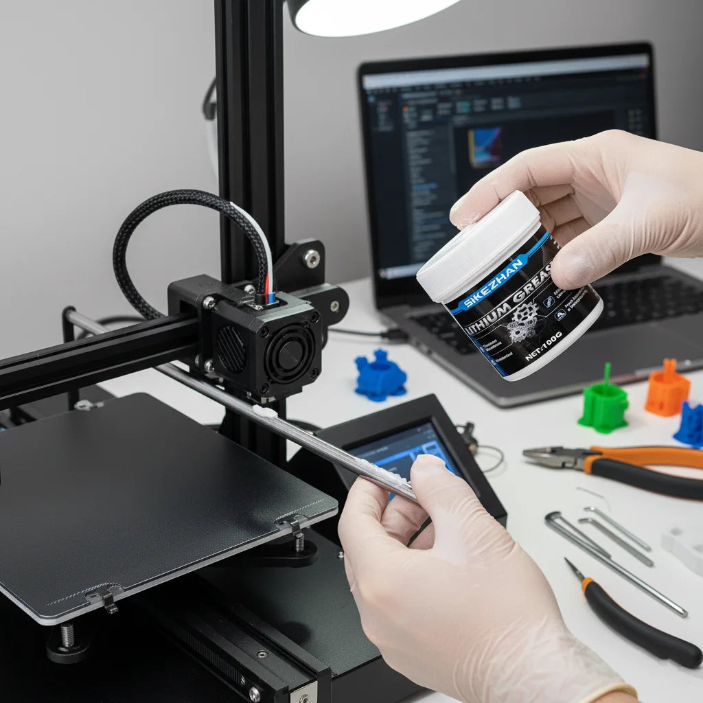 3D Printer Lithium Grease – Lubricant & Noise Reduction, High-Temp Anti-Corrosion, for Rails/Lead Screws/Bearings + Brush Peaceful Pleasures Health and Wellness