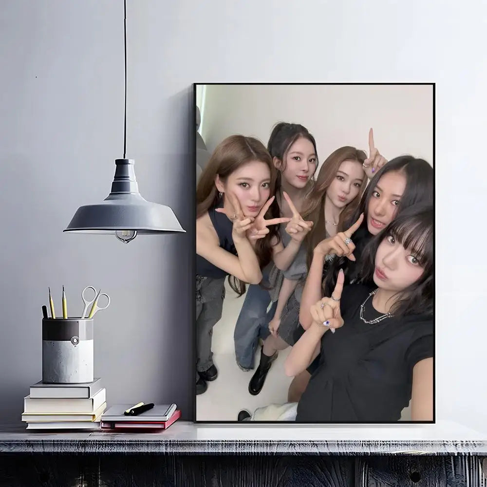 Kpop M-meovv HD Waterproof Self-Adhesive Wall Art Poster Wall Art Poster Peaceful Pleasures Health and Wellness