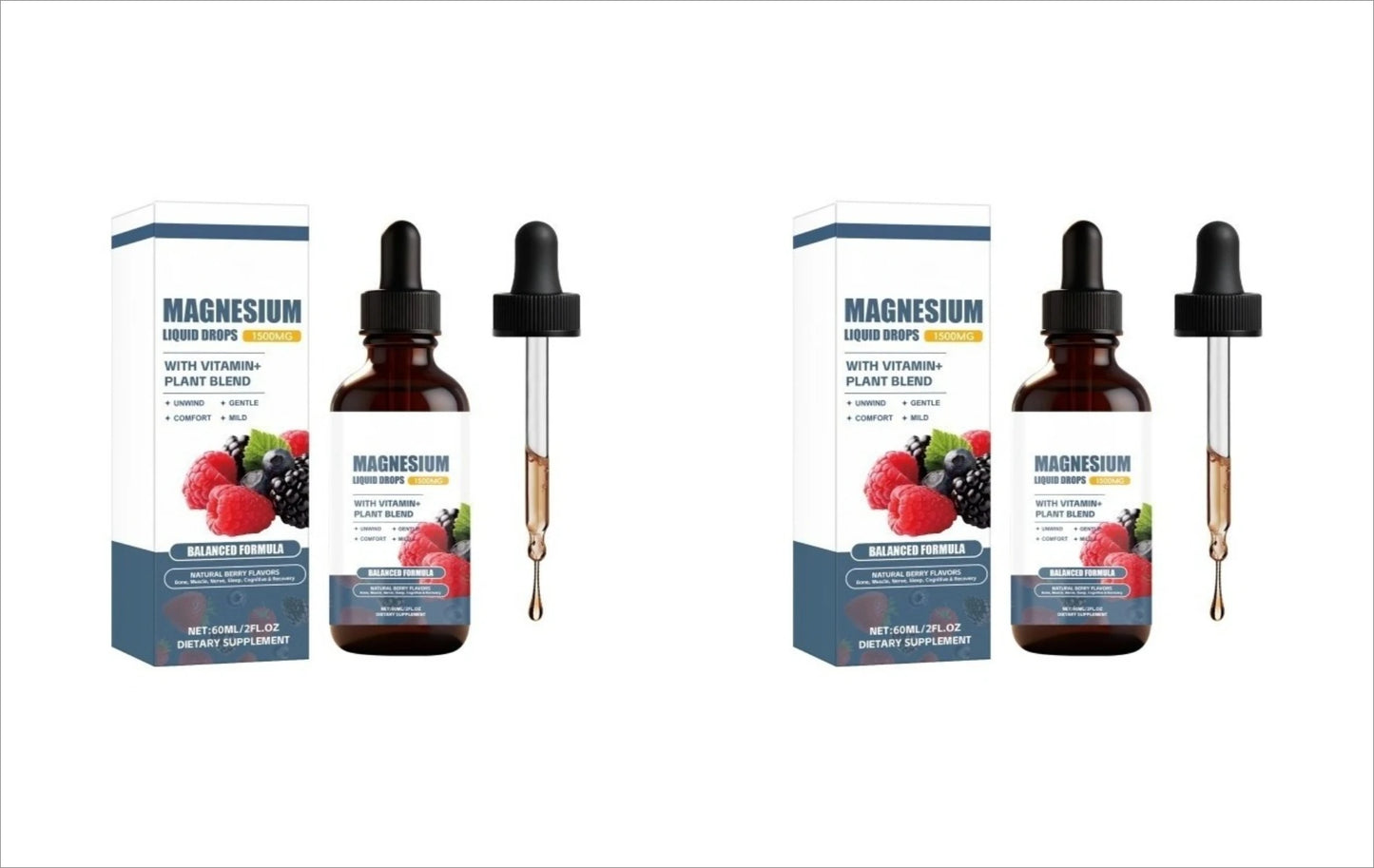 Magnesium Liquid Drops with B6, D3 & K2 | Daily Wellness Supplement