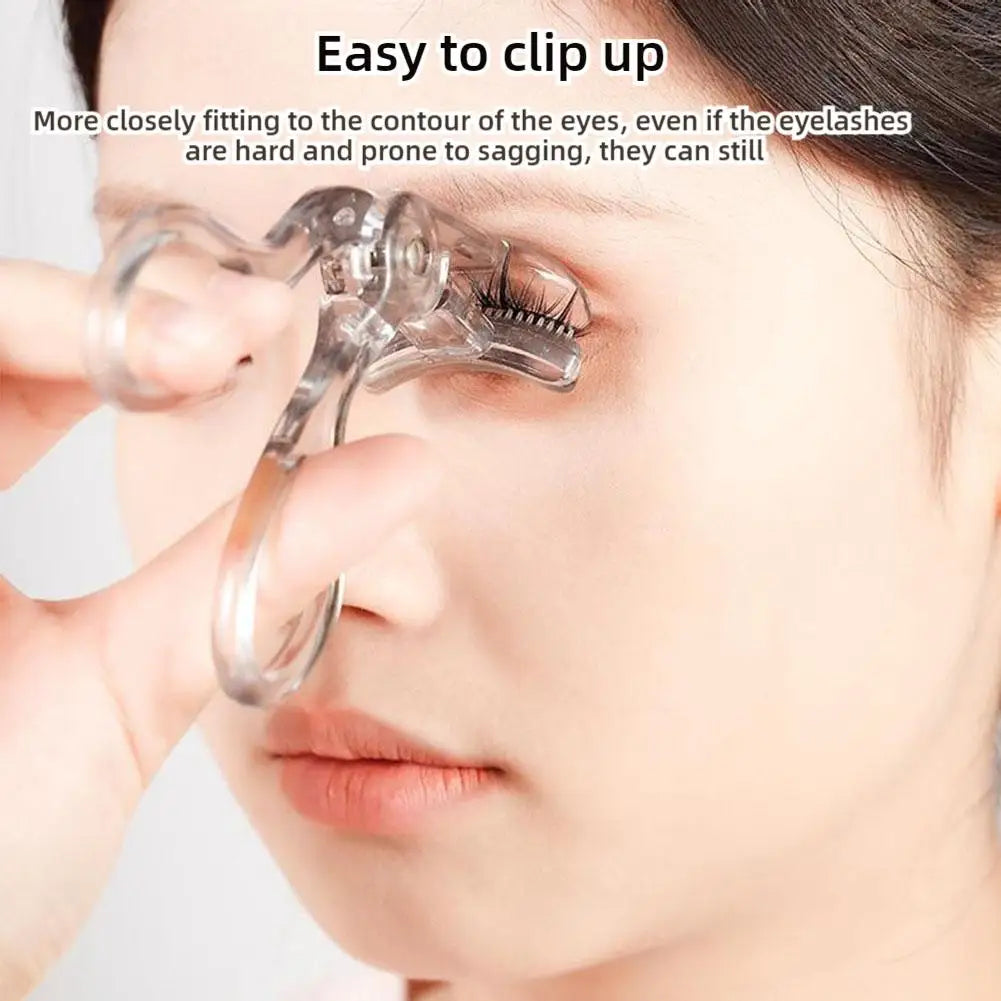 Dual-Type Eyelash Curler with Comb – Wide & Partial Clip