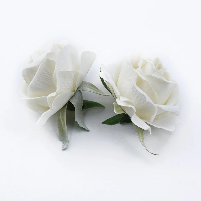 Silk Rose Heads 5/10pcs – Wedding, Wreath & DIY Decor
