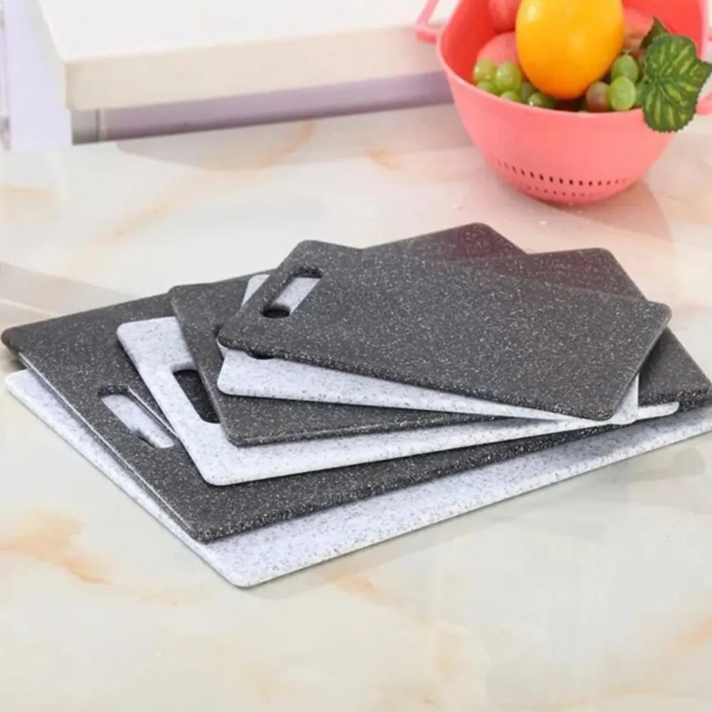 Marble Texture PP Cutting Board Antibacterial Double-sided Vegetable Cutting Board Anti-mildew Non-Slip Meat Chopping Board Peaceful Pleasures Health and Wellness