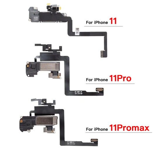 Ear Speaker Flex Cable iPhone 11 / 11 Pro Max – Face ID & Mic Phone Replacement Part Oasis Select