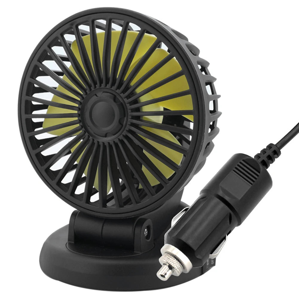 Car Fan Single Head Fan 360° Adjustable Cooling Fan Car Electrical Appliances With Cigarette Lighter Plug For Car Truck SUV RV Peaceful Pleasures Health and Wellness 12 V