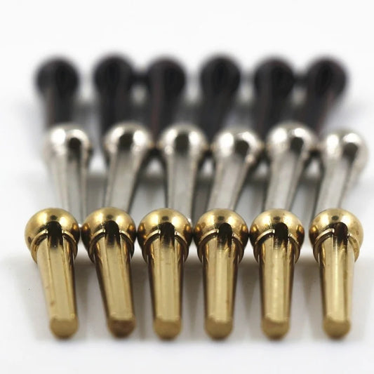 Metal Acoustic Guitar Bridge Pins Strings Fixed Cone String Nails Peaceful Pleasures Health and Wellness black