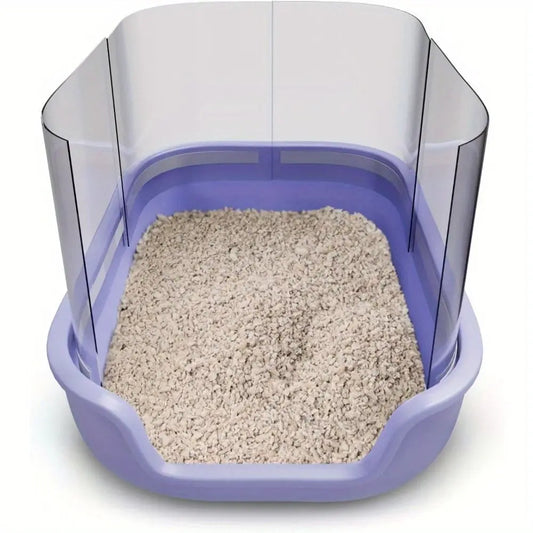 4-Pack Cat Litter Box Pee Shields – High-Sided Splash Guard Litter Box Shields Oasis Select