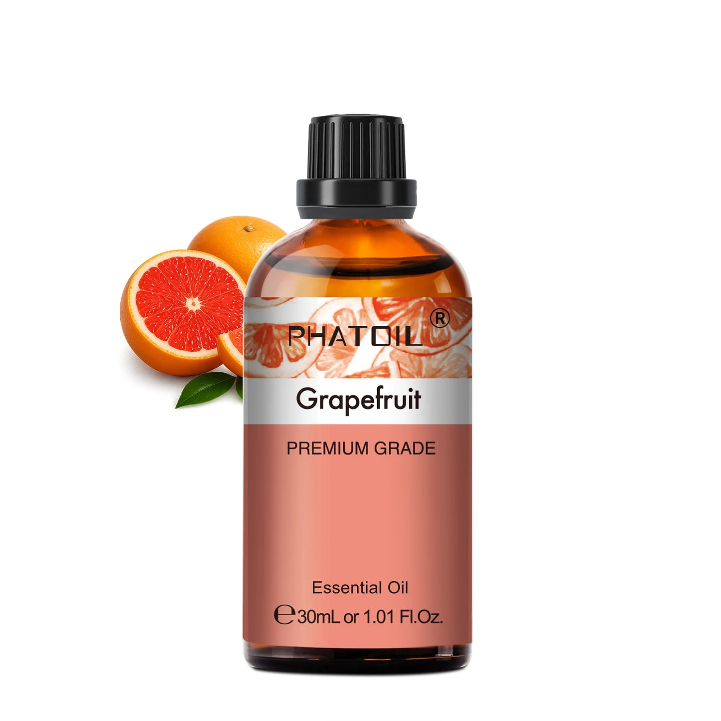 PHATOIL 30ml Lavender Lemon Eucalyptus Sandalwood Bergamot Aromatherapy Essential Oil For Diffuser,Candle Making,DIY Soap & Bomb Peaceful Pleasures Health and Wellness Grapefruit 30ml