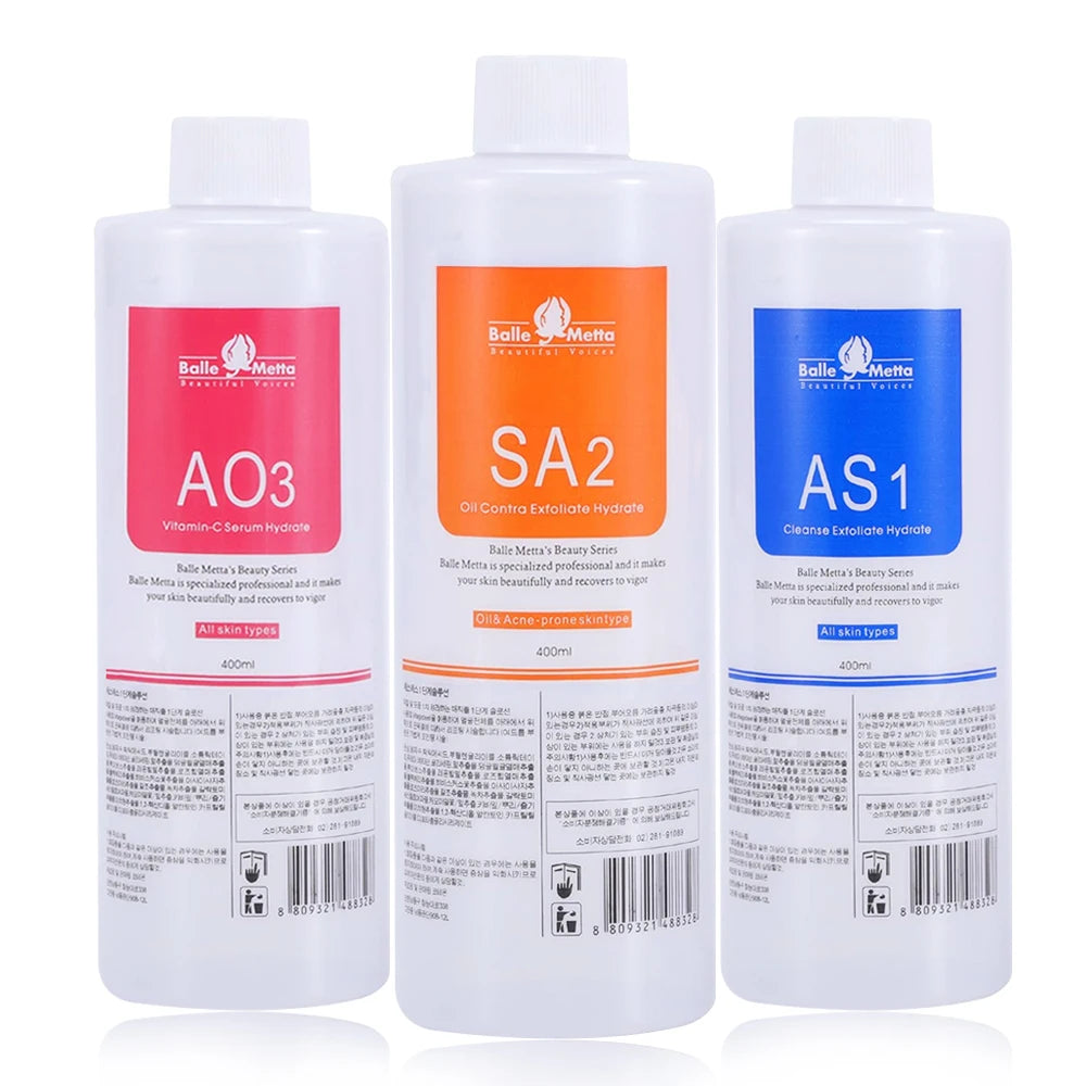 Hydra Aqua Peel Facial Solution Set AS1 SA2 AO3 – 3×400ml