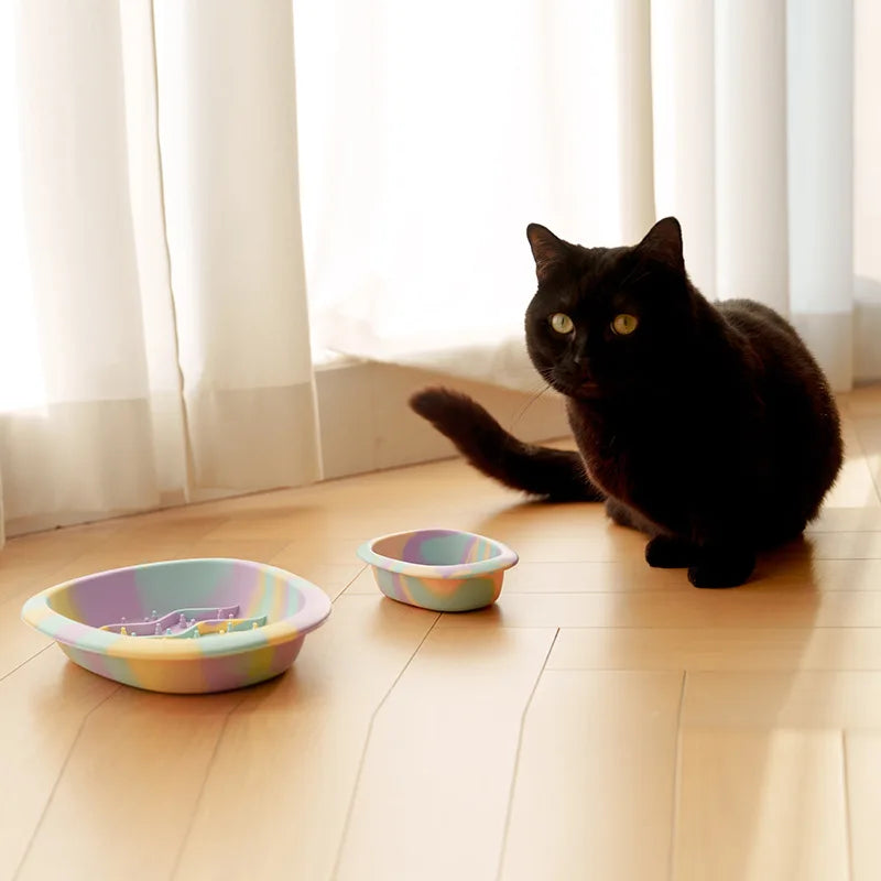 Anti Overturning Slow Eating Silicone Bowl for Cats and Dogs Universal Pet Bowl Anti Slip Small Medium Sized Dogs Anti Choking Peaceful Pleasures Health and Wellness
