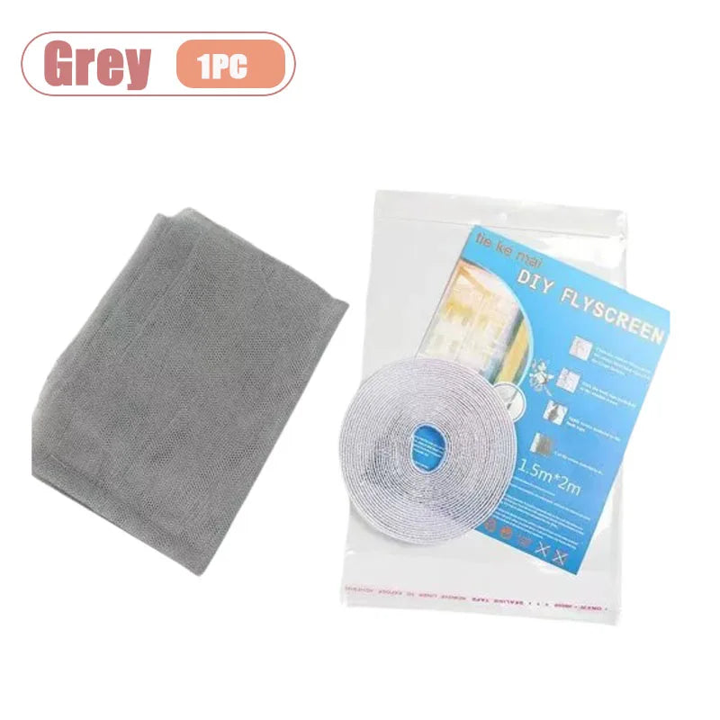Self-Adhesive Polyester Mosquito Net Window Screen | Hook & Loop