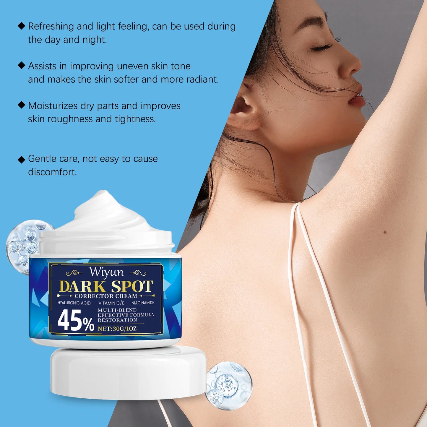 Dark Spot Corrector Cream – Vitamin C & Hyaluronic Acid
