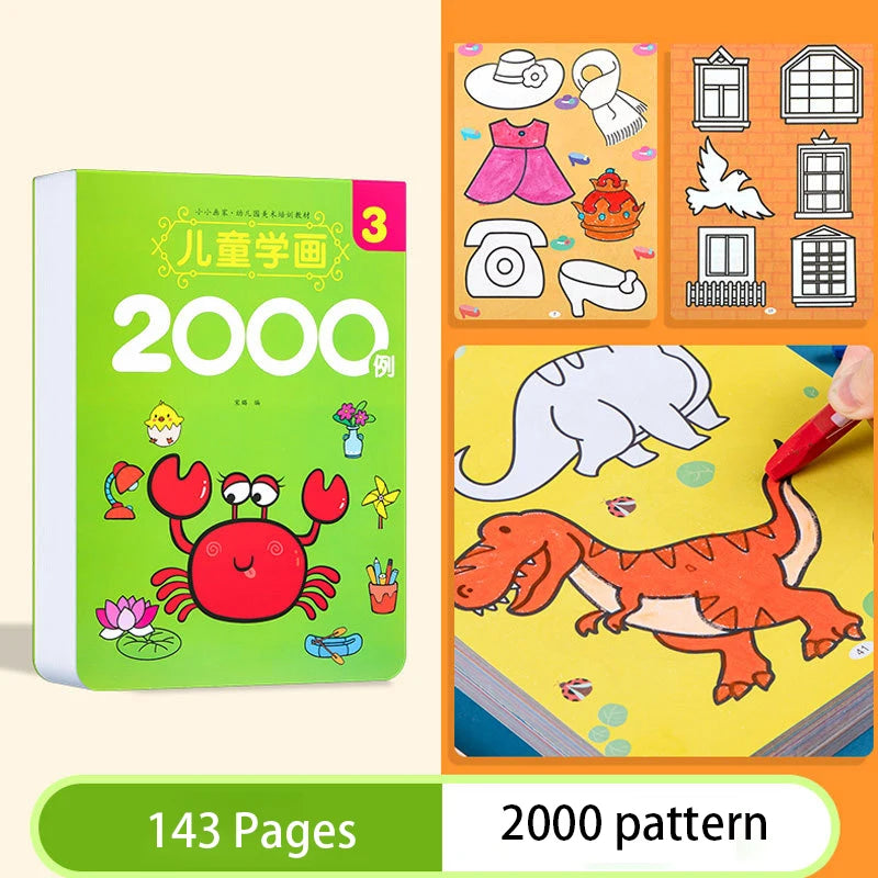 2000 Cases Children Learning Paint Sketching Creative Graffiti