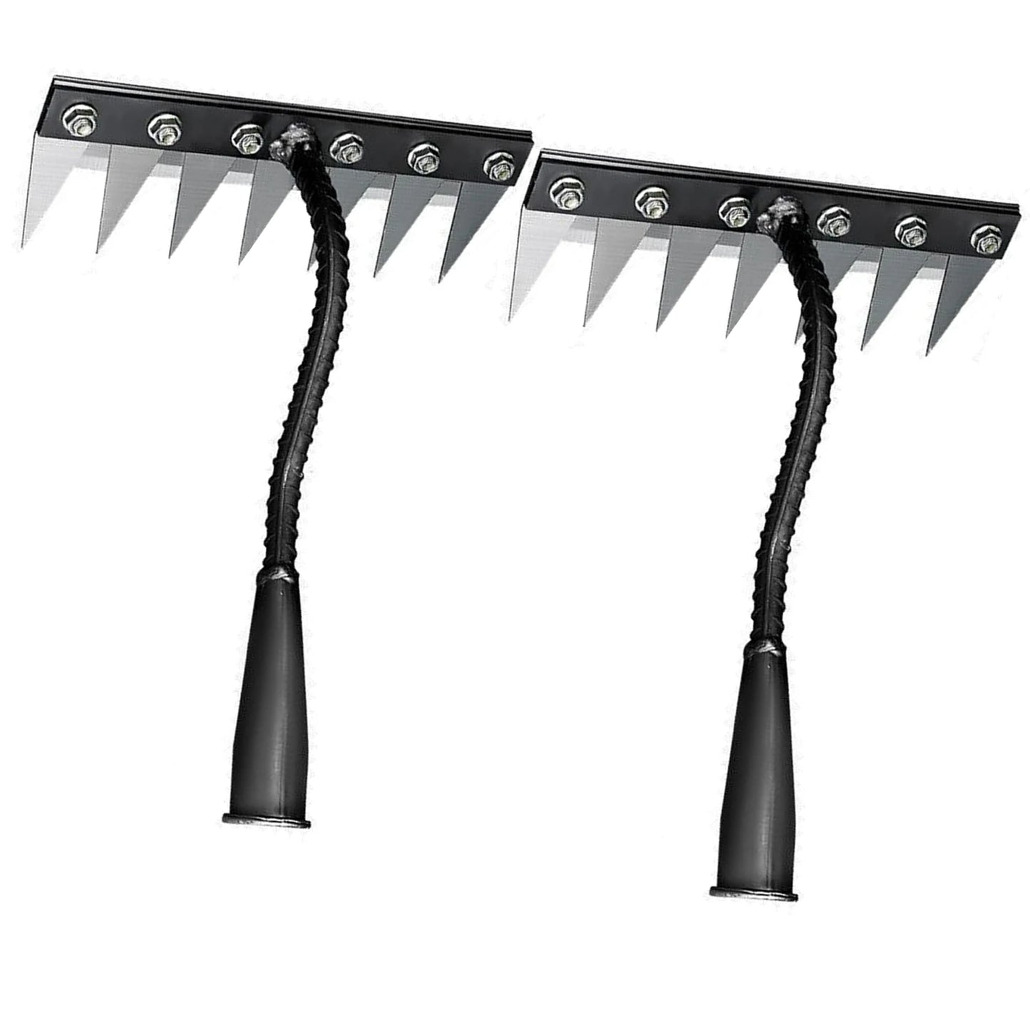 Steel Garden Weeder Rakes Adjustable Gardens Hand Weeder Nail Rake Heavy-Duty Weeding Puller Tool for Gardening and Weedings Peaceful Pleasures Health and Wellness