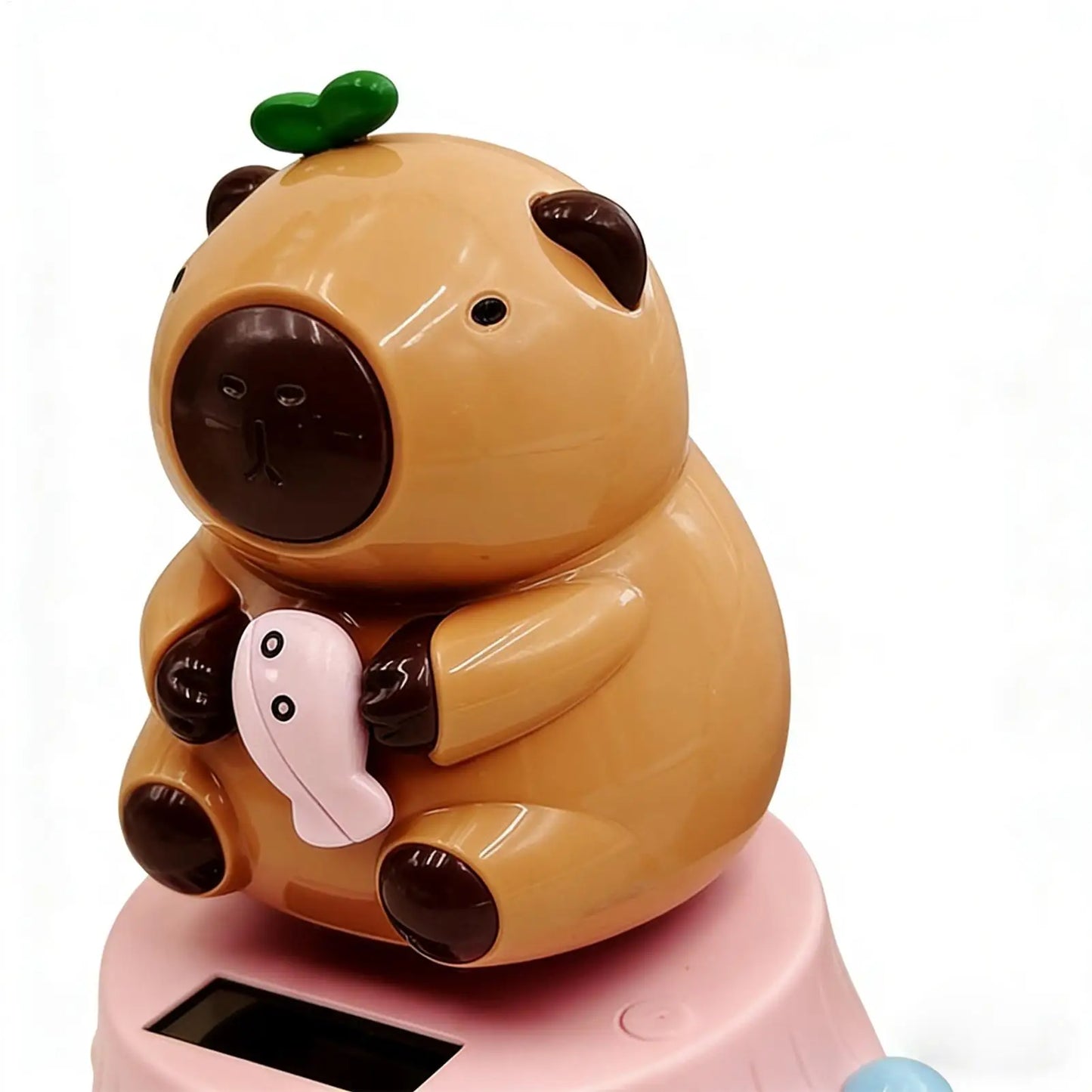 Solar Swinging Capybara Dashboard Figurine | Car & Desk Decor