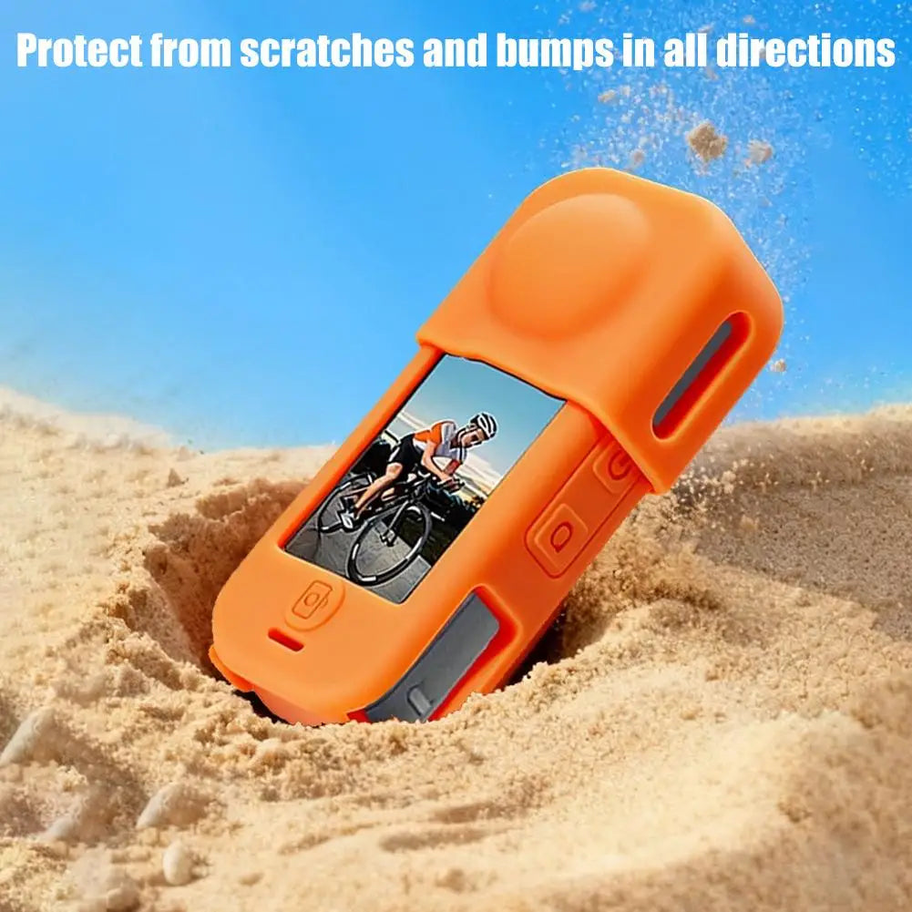 Silicone Protective Cover For Insta360 X4 Air Silicone Case: Protection For Your Sports Camera Sports Action Video Cameras Acc Peaceful Pleasures Health and Wellness