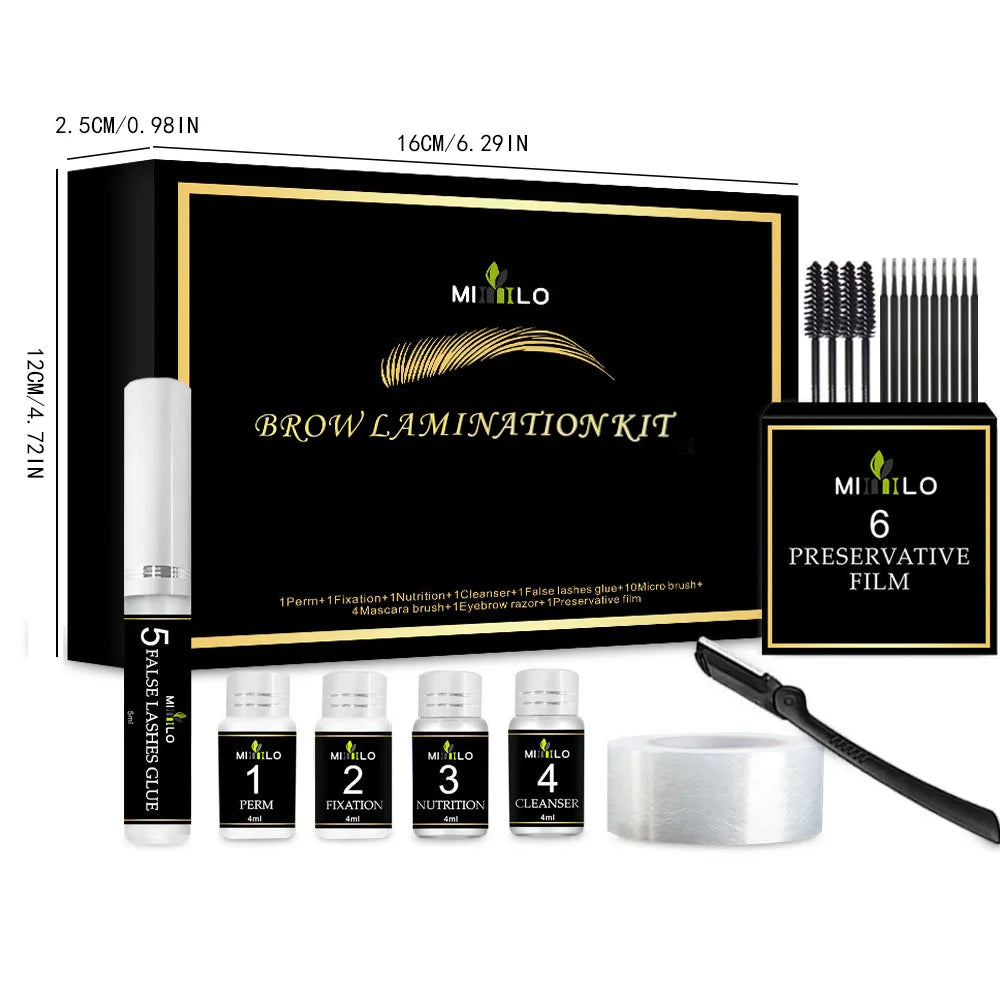 Set de permanente de pestañas y cejas Kit de permanente de pestañas Kit de lifting de pestañas Kit de definición de pestañas con Peaceful Pleasures Health and Wellness