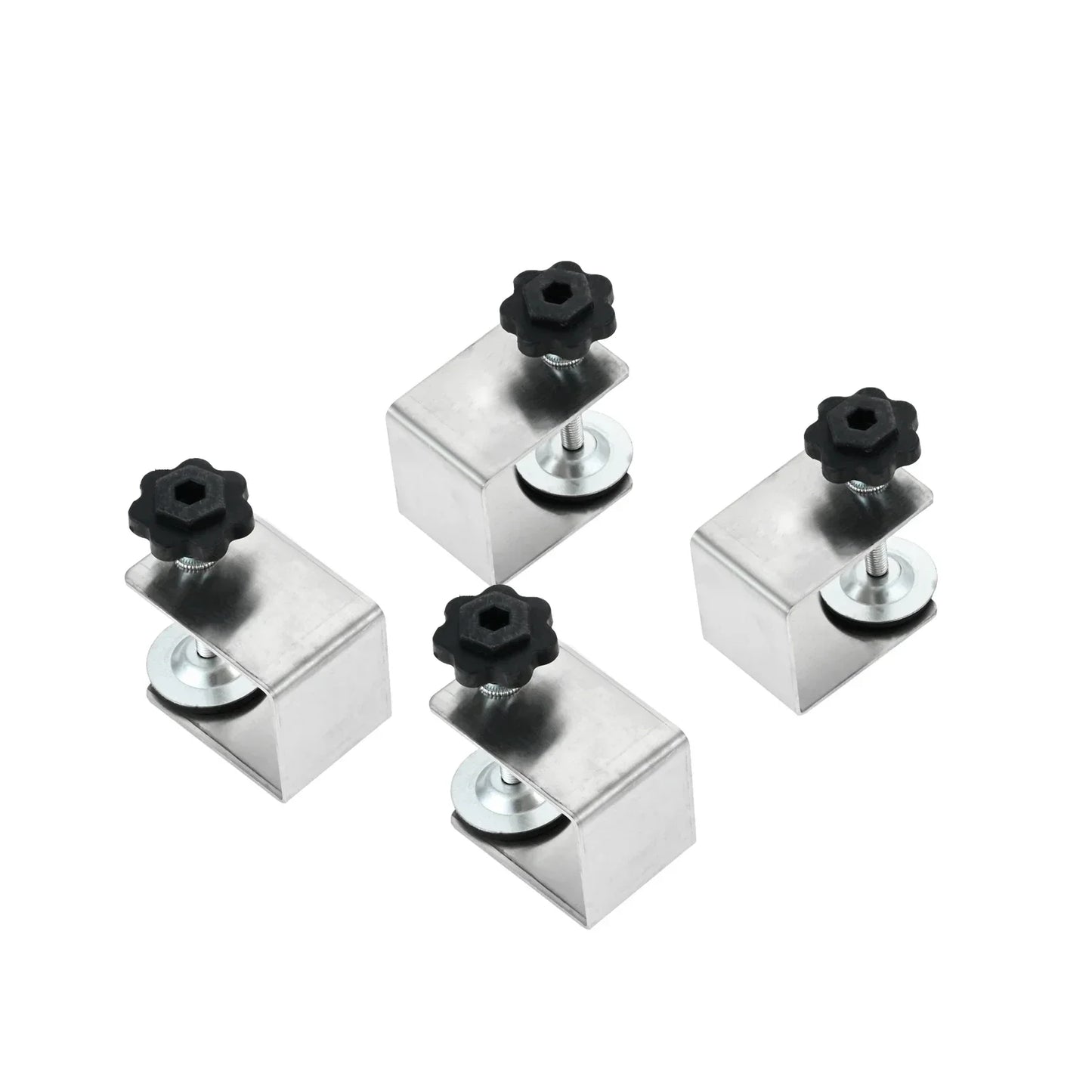 4-Pack Stainless Steel Drawer Front Installation Clamps