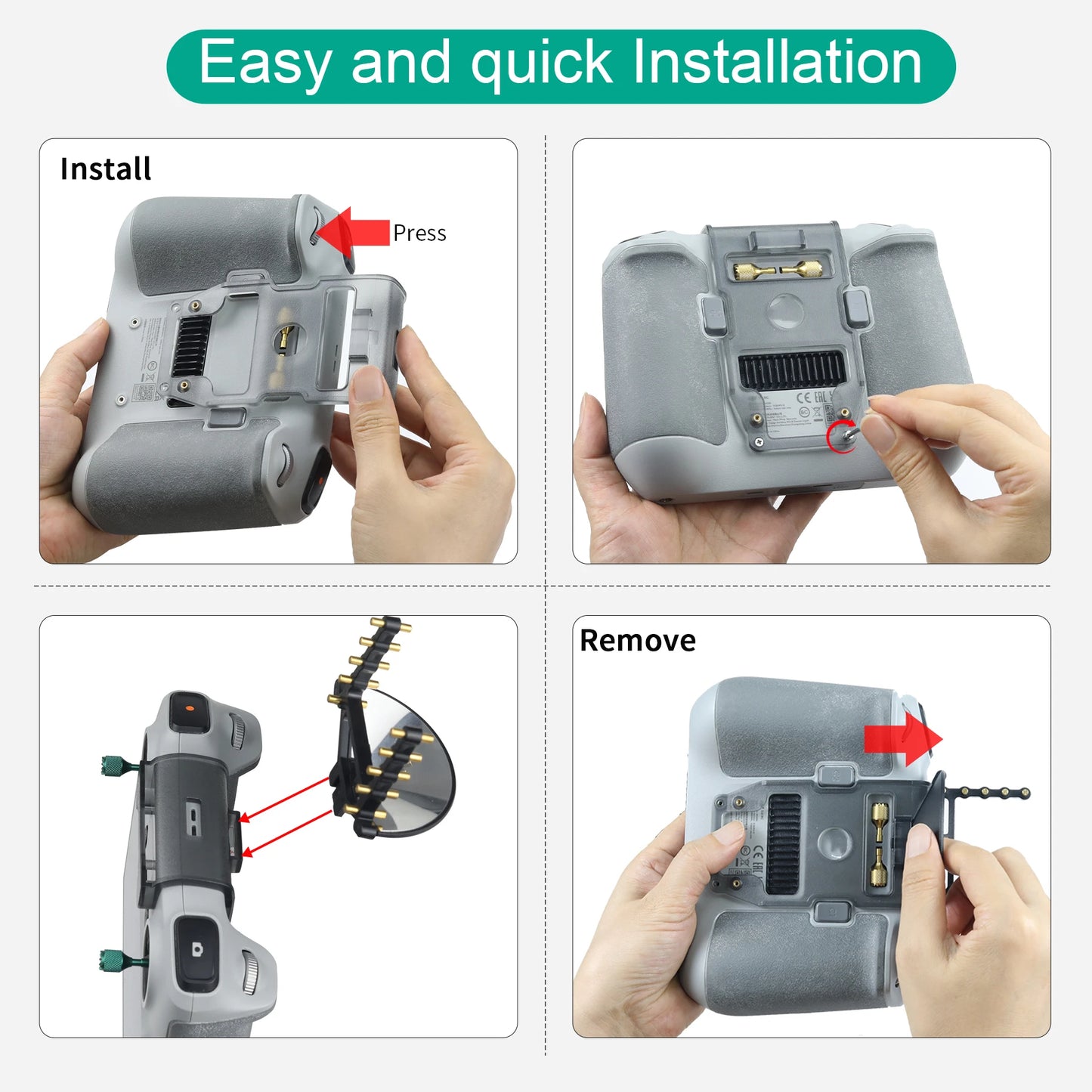 For DJI RC Remote Control Signal Booster For DJI MINI 3/MINI 3 Pro With Screen Remote Control Signal Booster Antenna Accessory Peaceful Pleasures Health and Wellness