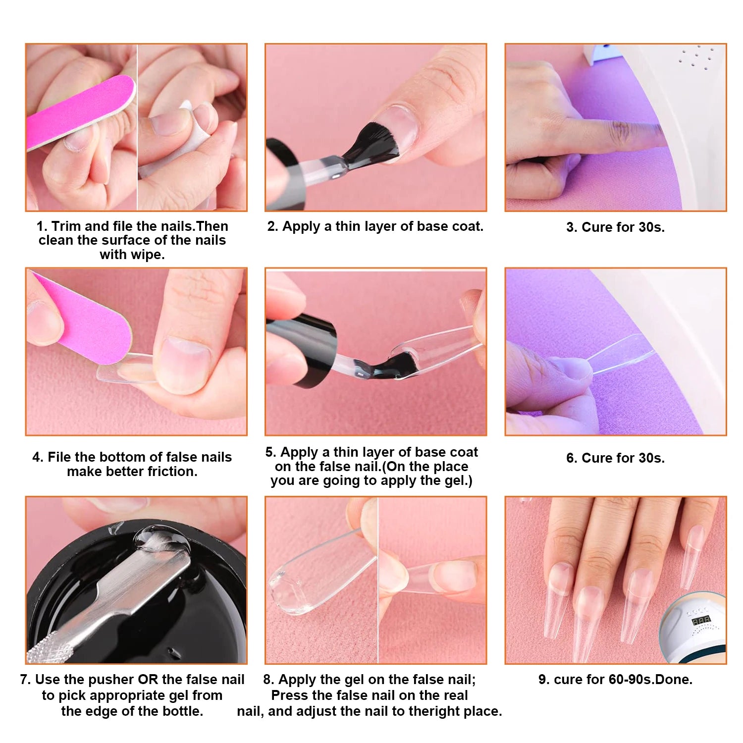 3 Bottles Solid Nail Glue Gel Nail Tips Glue Gel, Clear No Wipe Adhesive Rhinestone Gems Glue, Transparent Nail Art Gel Varnish Peaceful Pleasures Health and Wellness