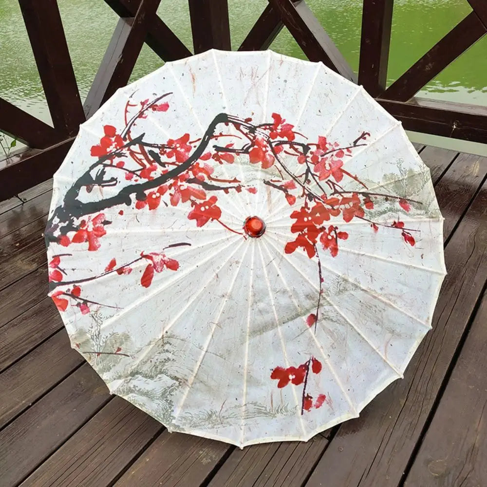 Handmade Chinese Silk Parasol | Decorative Dance Umbrella