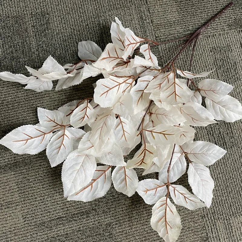 Silk Rose Leaf Artificial Plant Stems | Set of 4 | 57cm