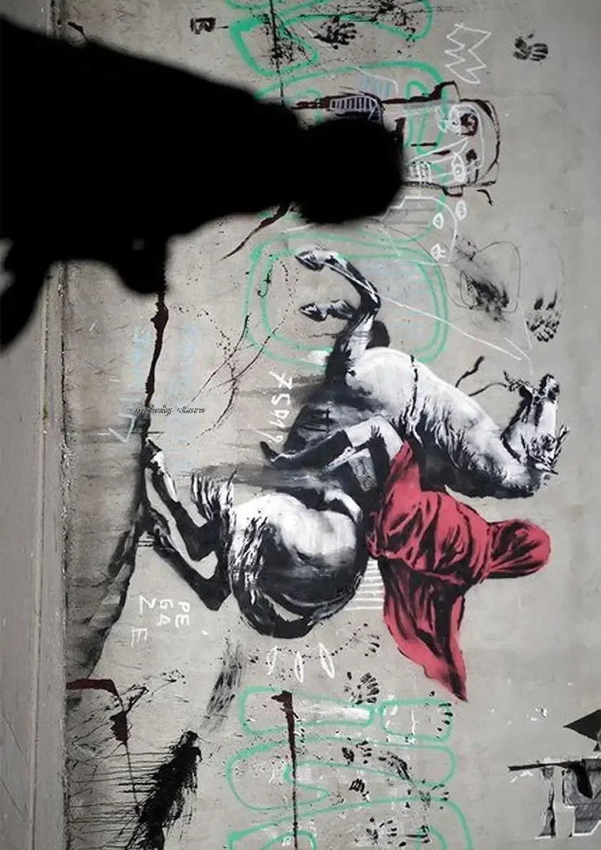 Banksy Girl with Red Balloon Canvas Wall Art | Street Art Decor