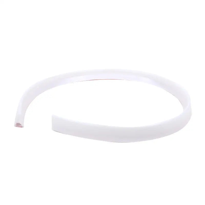 100cm Waterproof Silicone Self-Adhesive Bathroom Edge Protector Strips Anti-Slip Shower Guards for Toilet Bathtub Countertop Peaceful Pleasures Health and Wellness White