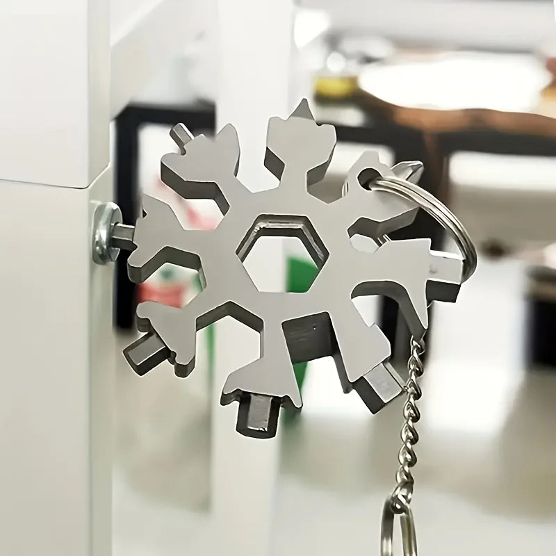 18 in 1 snowflake multitool portable stainless steel Peaceful Pleasures Health and Wellness