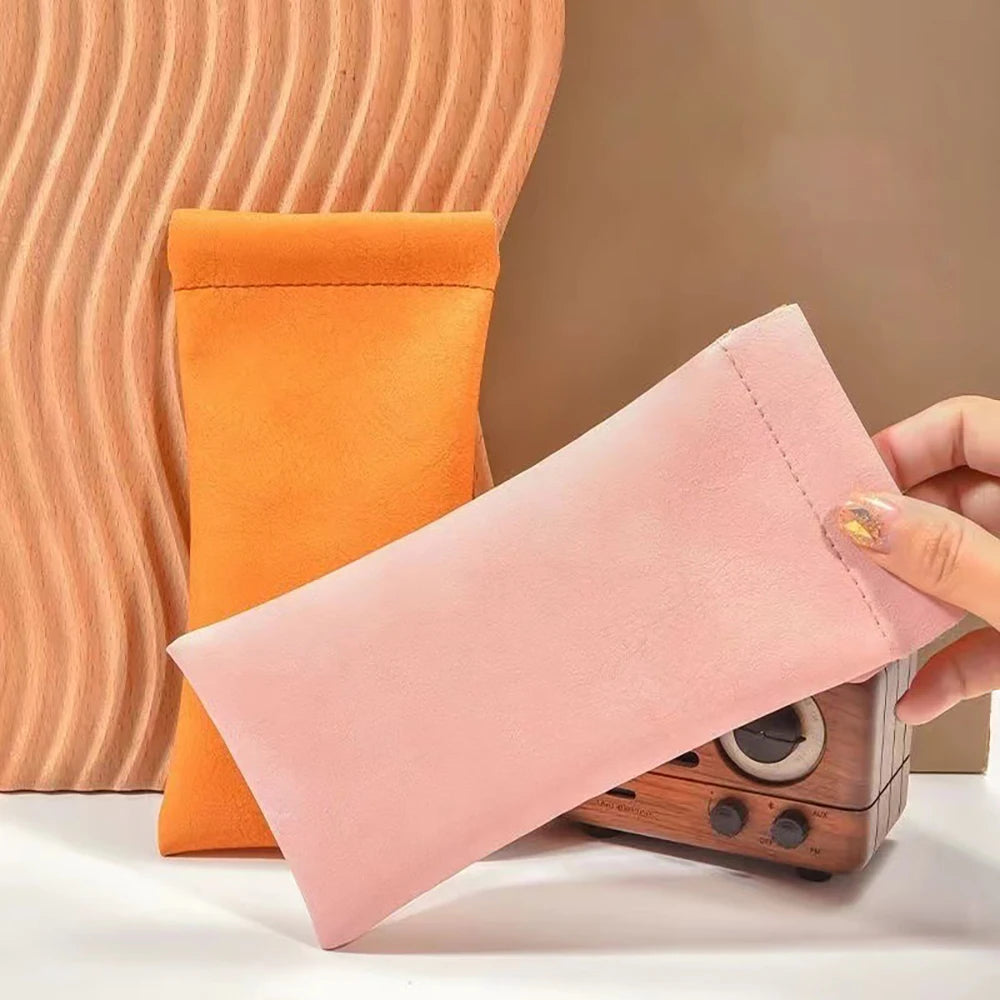 Portable Glasses Sunglasses Storage Bag Anti Pressure Velvet