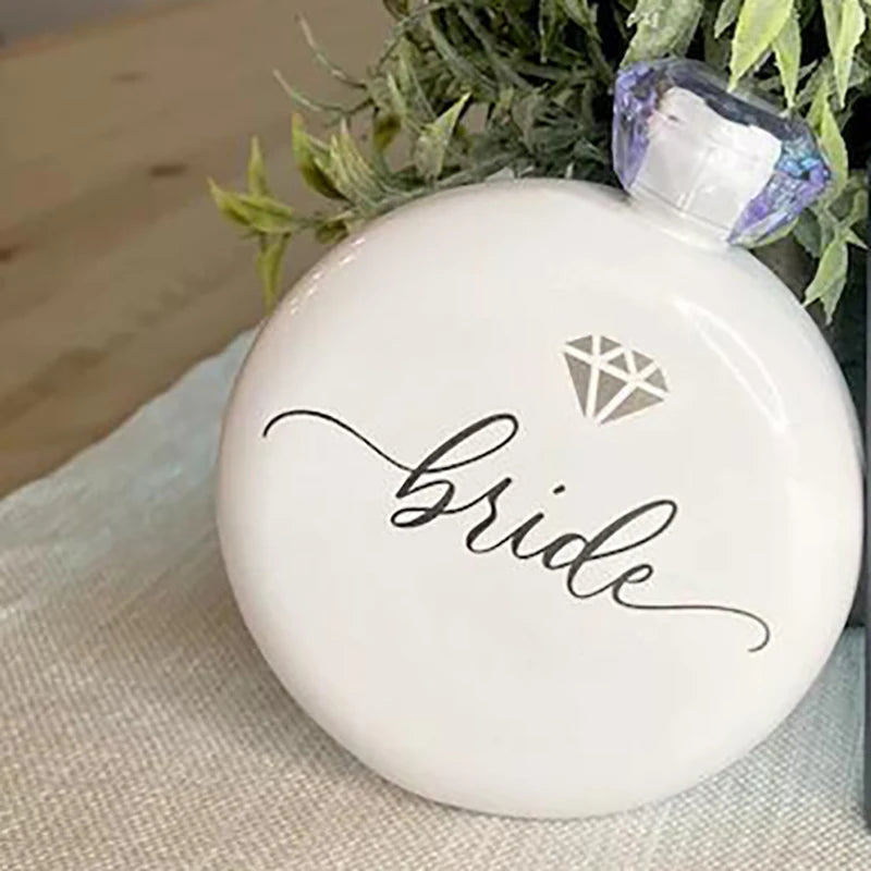 Bride groom to be Mr Mrs Flask Bachelor Bachelorette hen Party bridal shower Wedding Engagement Honeymoon travel decoration gift Peaceful Pleasures Health and Wellness bride