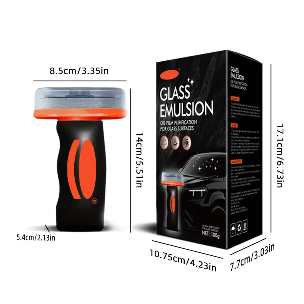 Car Glass Cleaner Brush – Oil Film & Watermark Remover