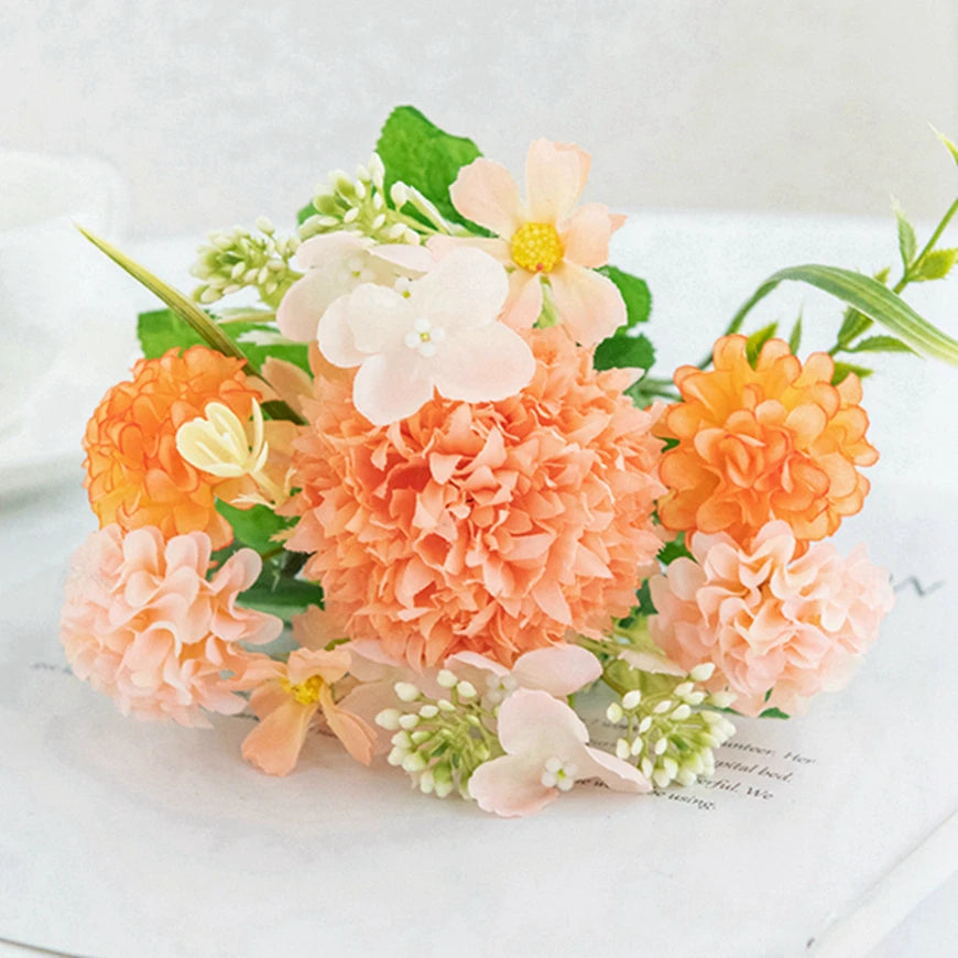 Silk Artificial Chrysanthemum Ball Flowers | Wedding & Home Decor