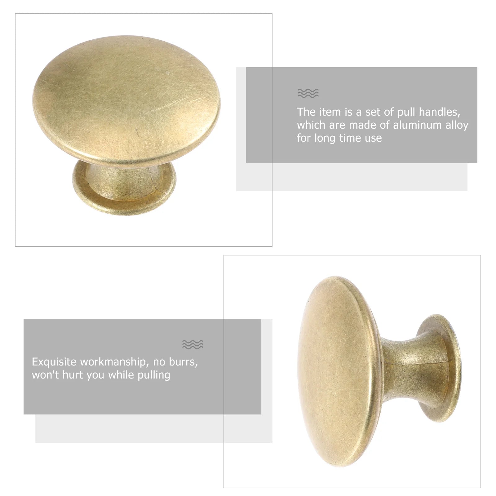 12Pcs Kitchen Cabinet Handles Brass Drawer Small Knobs Door Cupboard Wardrobe Drawer Door Knobs Cupboard Cabinet Pull Handles Peaceful Pleasures Health and Wellness