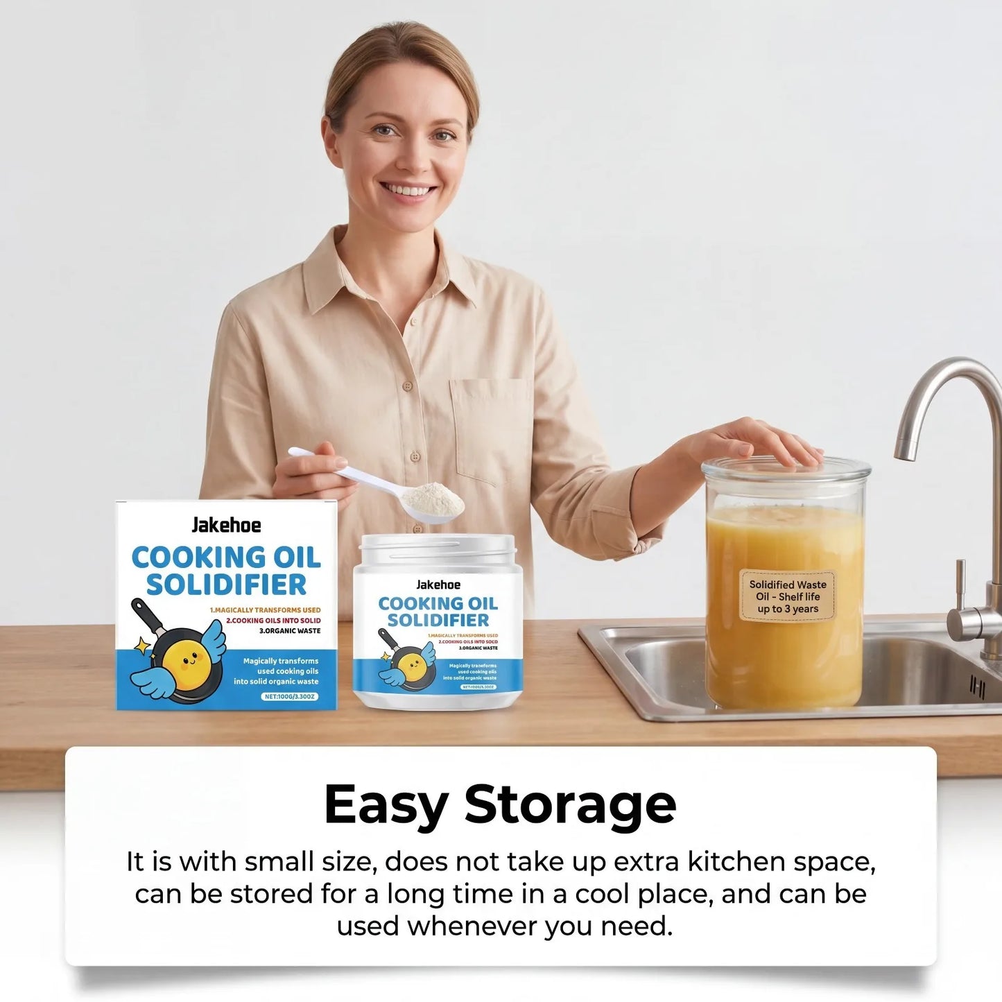 Cooking Oil Solidifier Powder | Eco Grease Disposal Solution