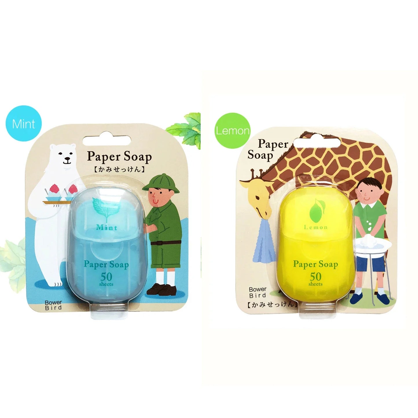 Portable Paper Soap Tablets – 50 Disposable Travel Soap Sheets