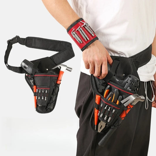 Electrician Tool Belt Waist Bag | Wear-Resistant Oxford Pouch Tool Belt Bag Peaceful Pleasures Health and Wellness