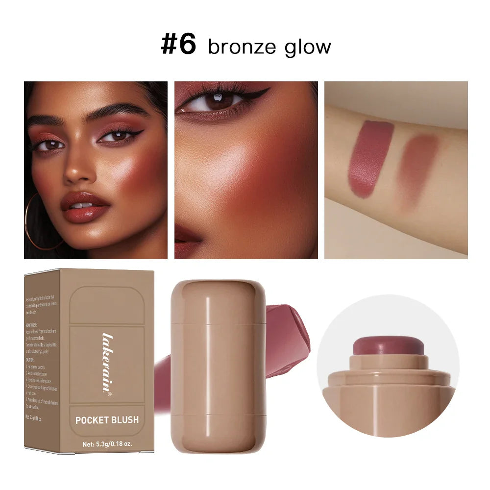 3-in-1 Blush Stick – Cheek Tint, Lip Gloss & Face Rouge