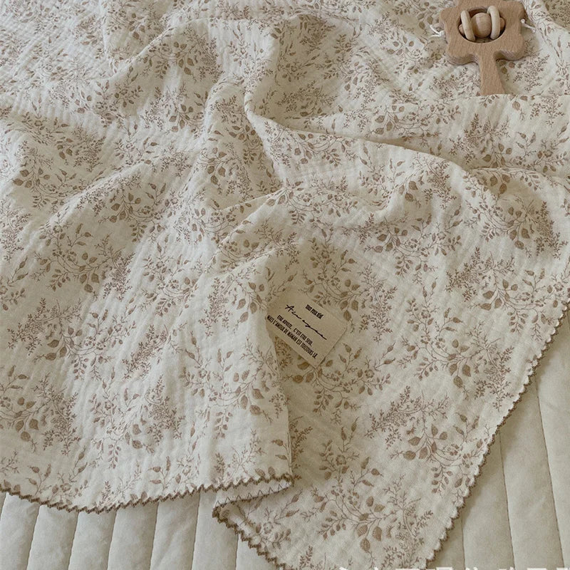 Baby Muslin Swaddle Blanket | 2-Layer Cotton & Bamboo Gauze