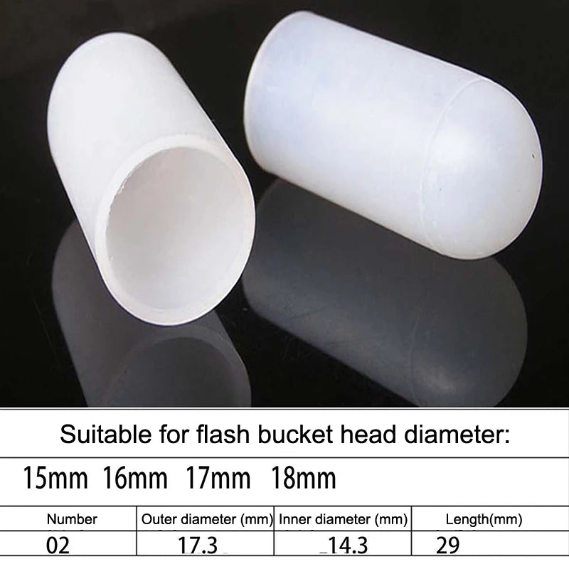 2Pcs Silicone Elastic Flashlight Lampshade For SP31 SP35 IF22A C8G IF25A SP36 S2 C8 EA01 TS21 Q8 14-75MM Torch Peaceful Pleasures Health and Wellness 15 18mm