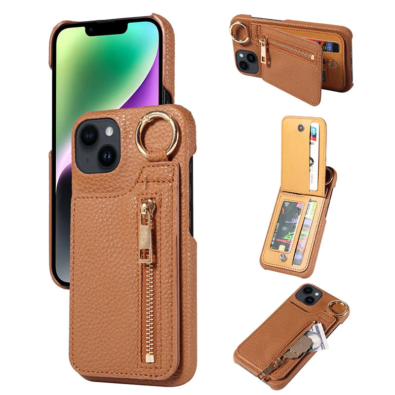 Case for iphone 17 pro max leather case for iphone 15 pro max with pocket for iphone wallet magsafe Phone case card storage Peaceful Pleasures Health and Wellness