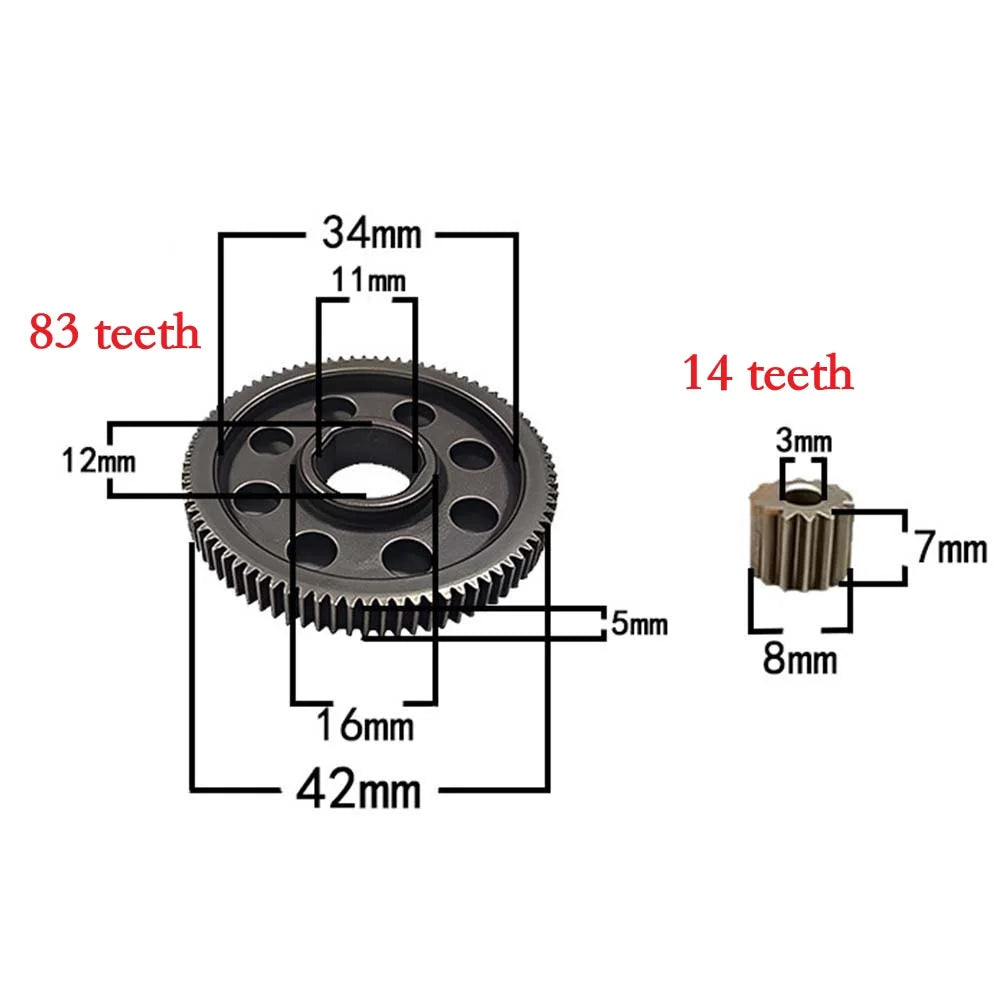 2-Pack Replacement Gears for 4/6/8-Inch Electric Chainsaw
